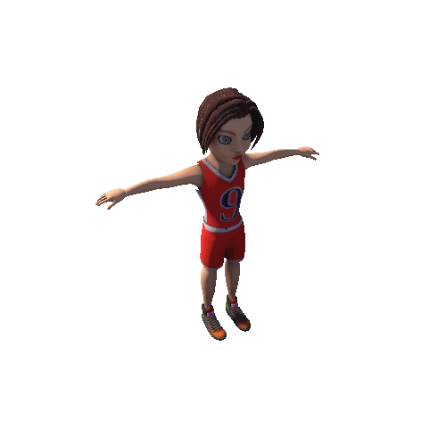Basketball Girl Player_9_All animation